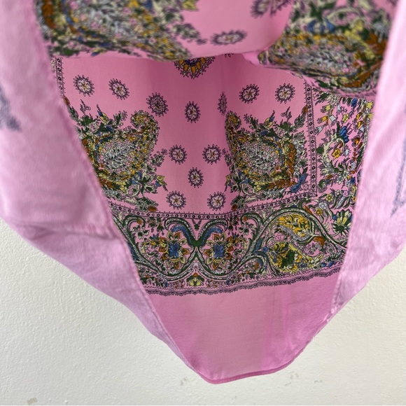 Anthropologie 100% Silk Moulinette Soeurs Paisley Printed Flowy Lightweight Top - Picture 7 of 12